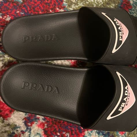 women's prada pool slides|More.